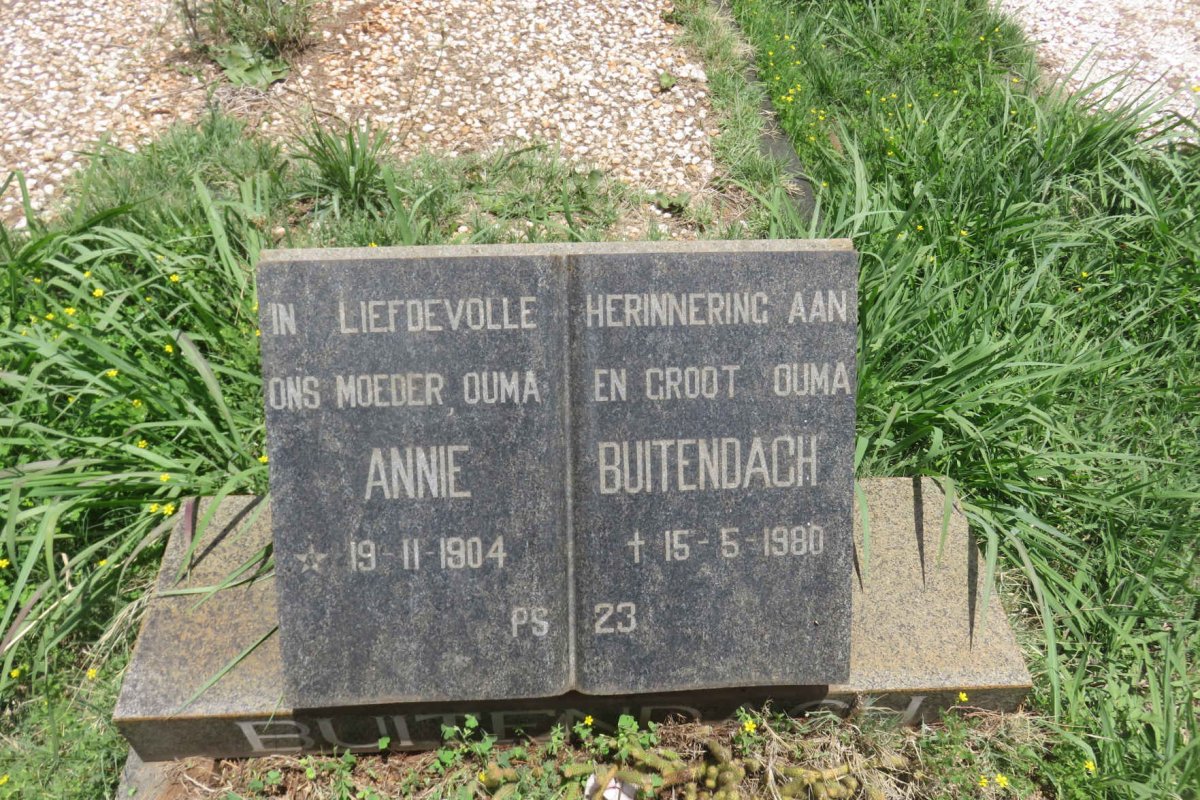 BUITENDACH Annie 1904-1980
