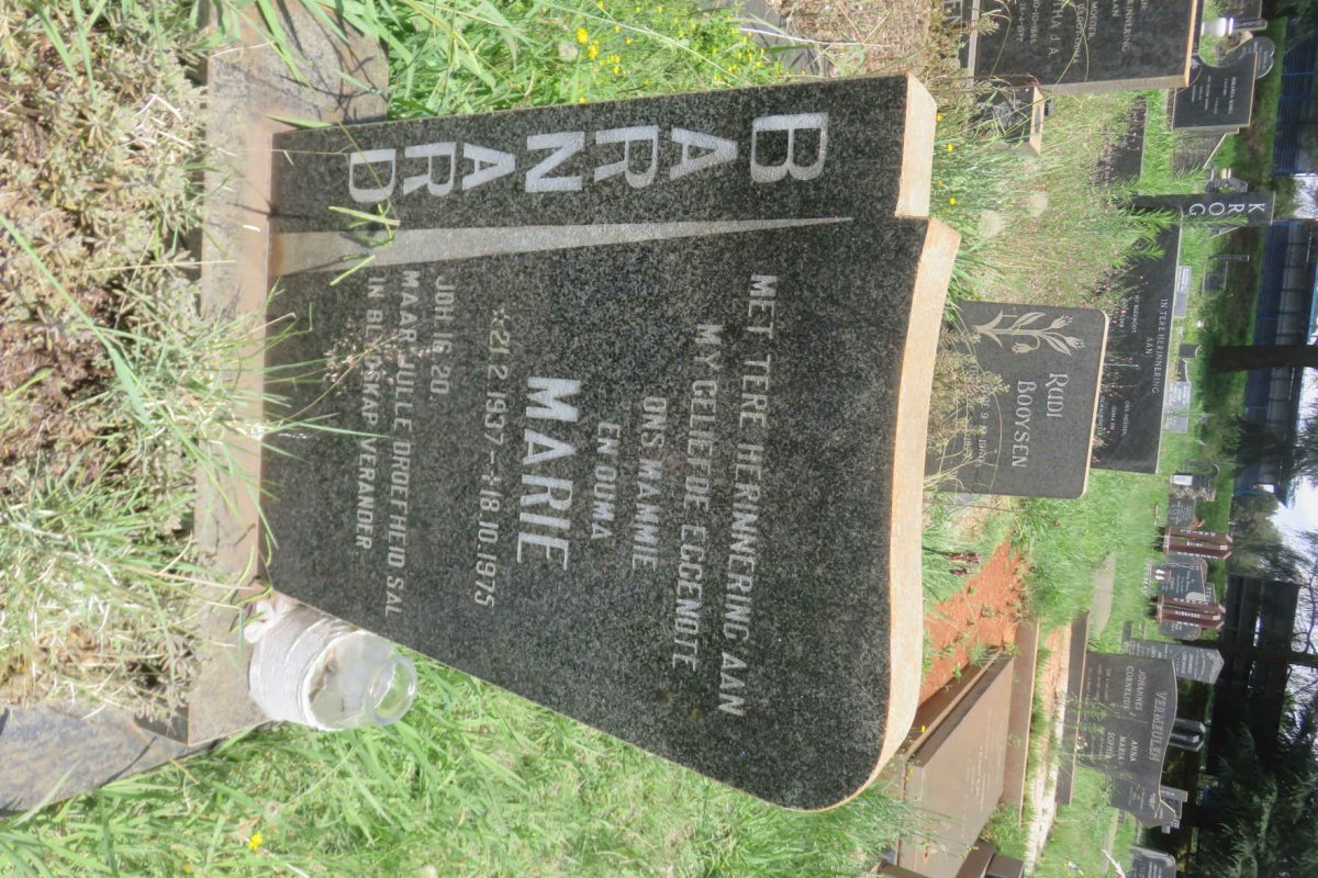 BARNARD Marie 1937-1975