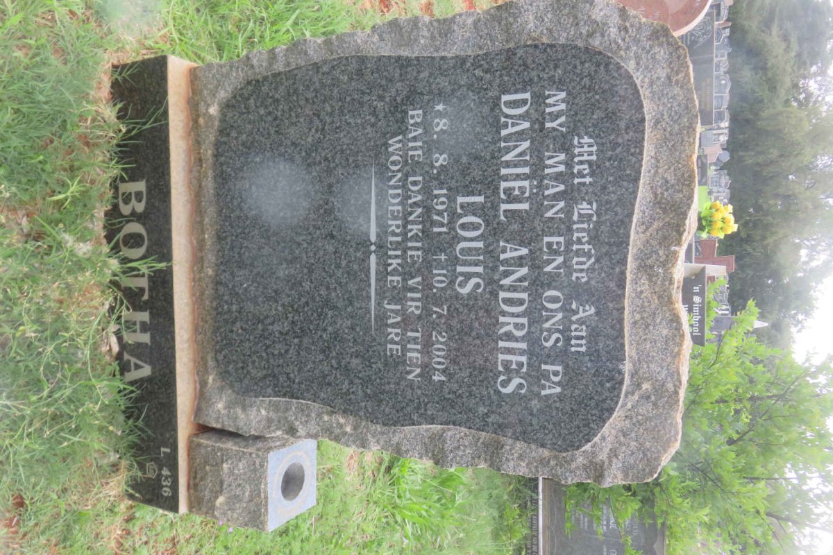 BOTHA Daniël Andries Louis 1971-2004