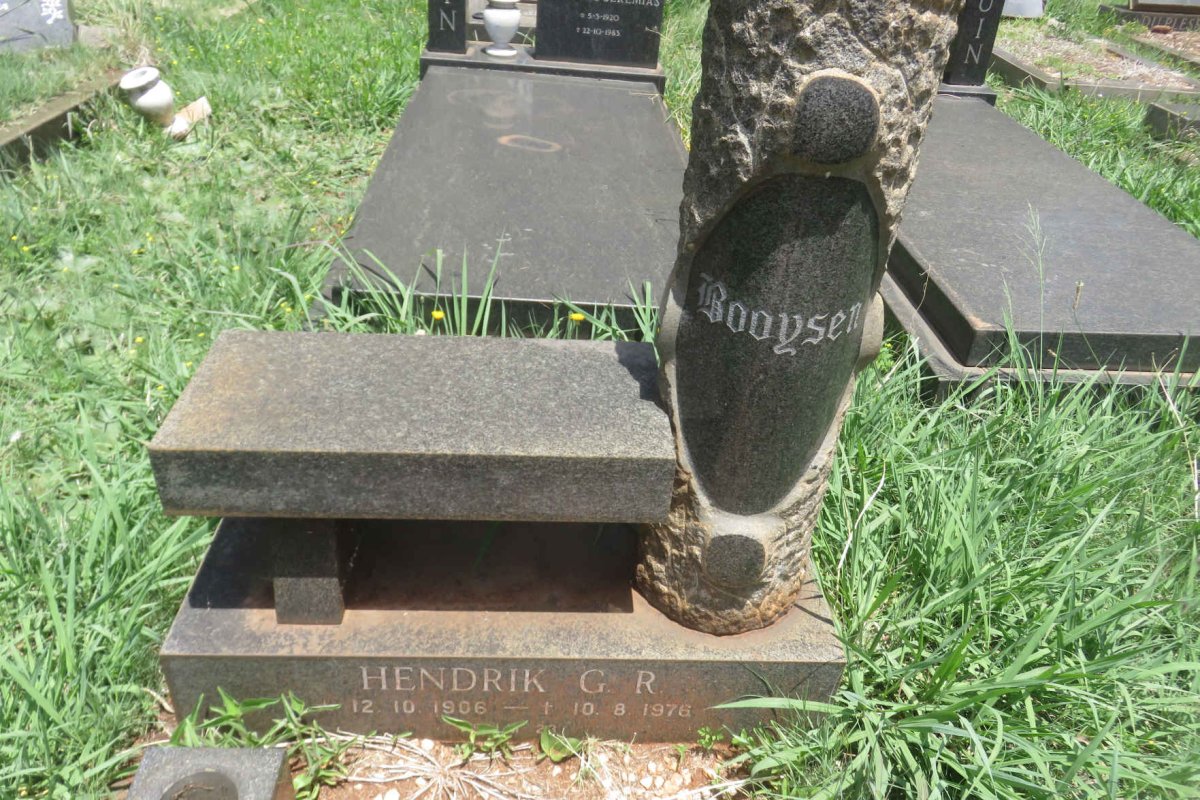 BOOYSEN Hendrik G.R. 1906-1976