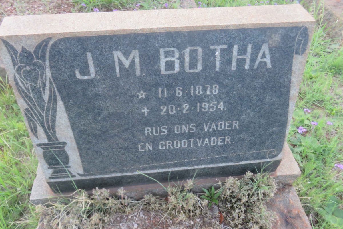 BOTHA J.M. 1878-1954
