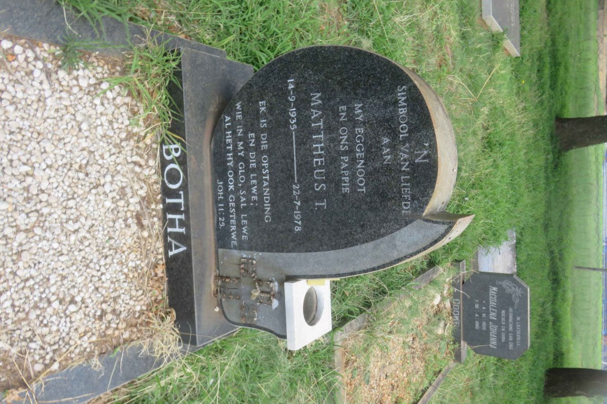 BOTHA Mattheus T. 1935-1978