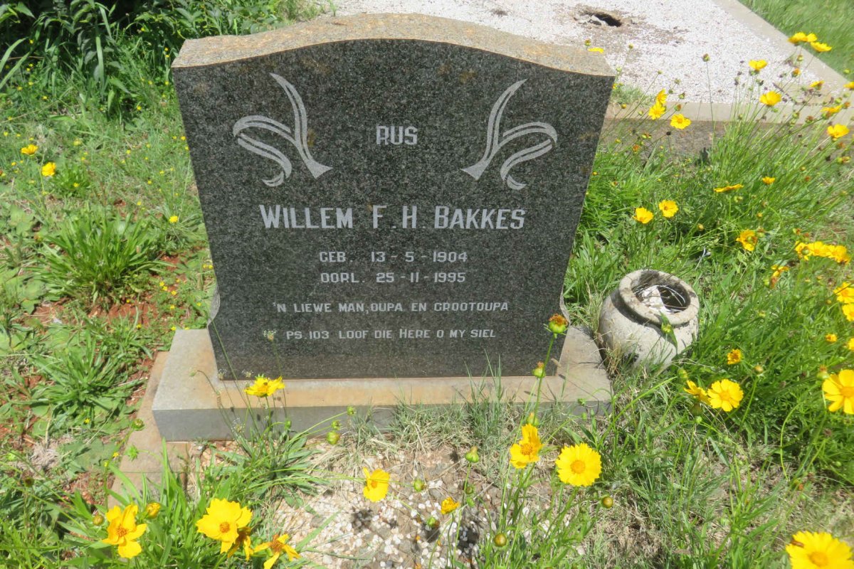 BAKKES Willem F.H. 1904-1995