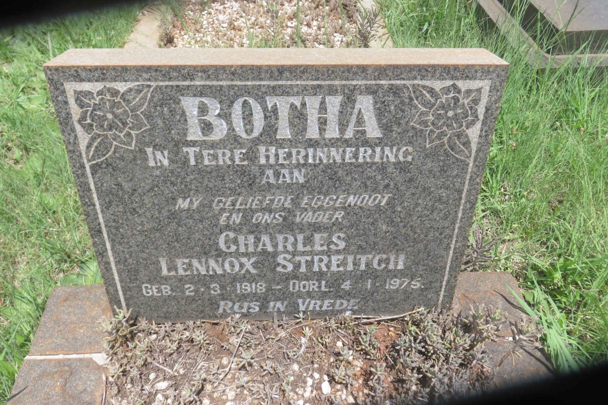 BOTHA Charles Lennox Streitch 1918-1975