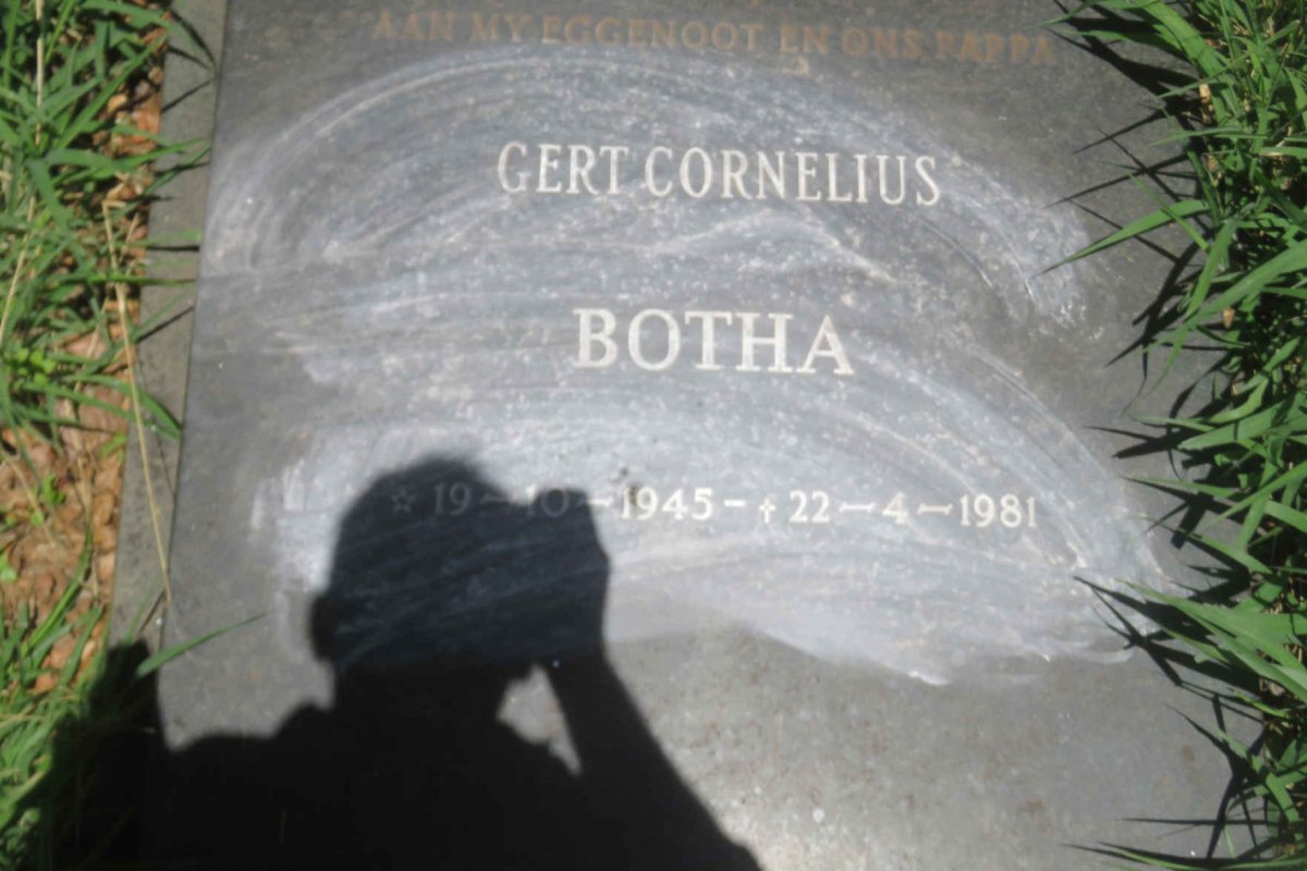 BOTHA Gert Cornelius 1945-1981