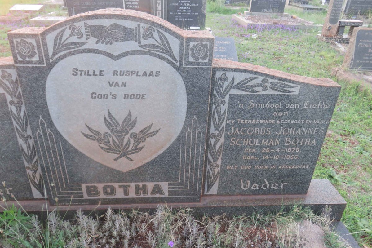 BOTHA Jacobus Johannes Schoeman 1878-1956