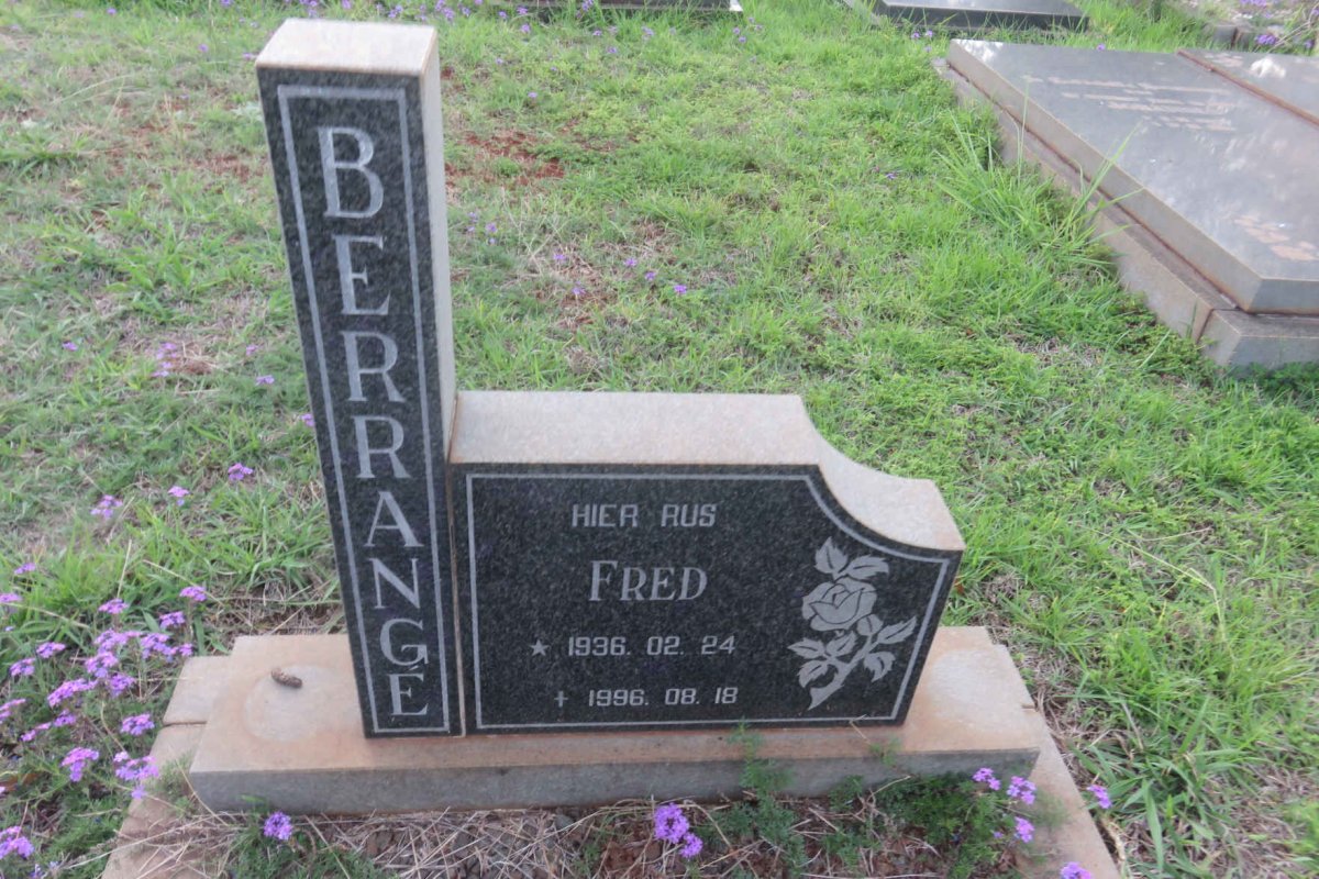 BERRANGE Fred 1936-1996