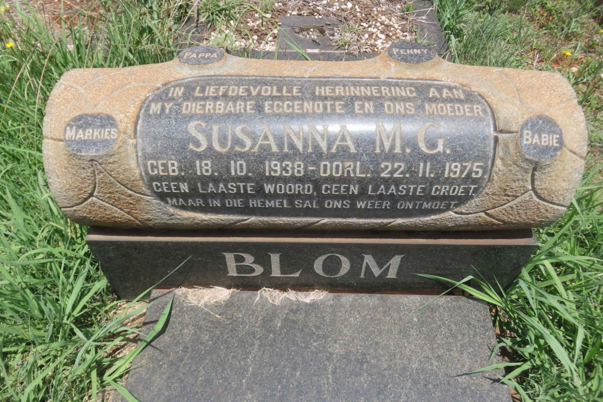 BLOM Susanna M.G. 1938-1975