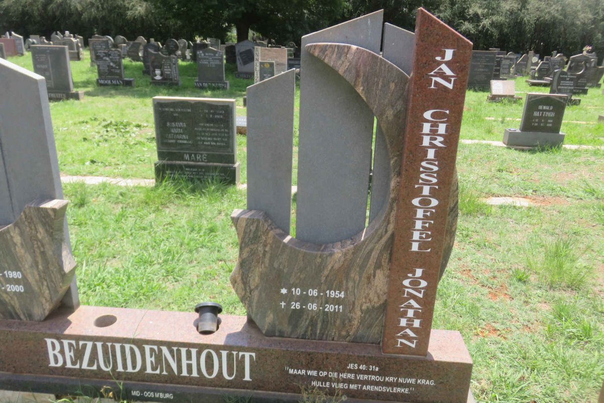 BEZUIDENHOUT Jan Christoffel Jonathan 1954-2011 :: BEZUIDENHOUT Johannes Pieter 1980-2000