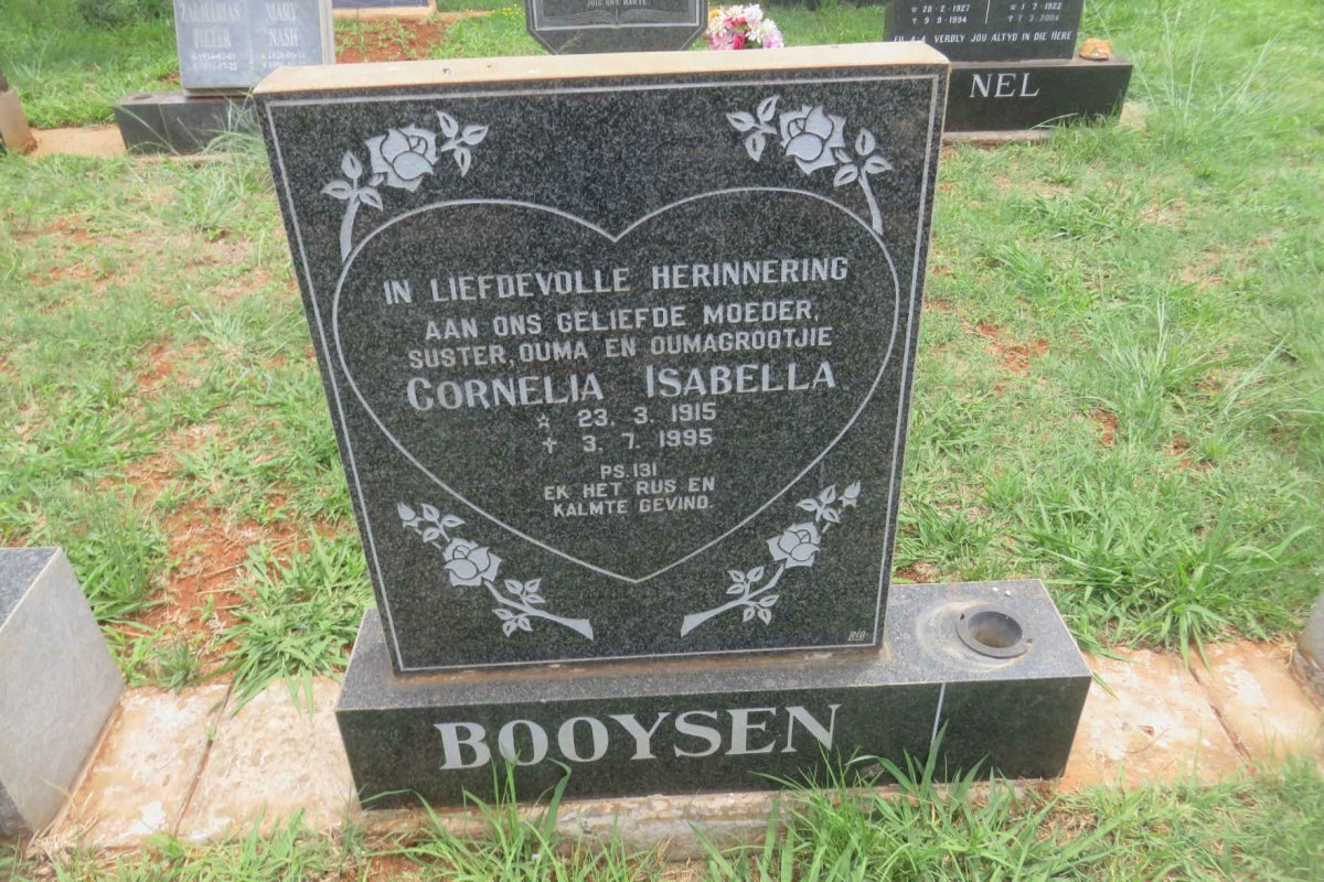BOOYSEN Cornelia Isabella 1915-1995