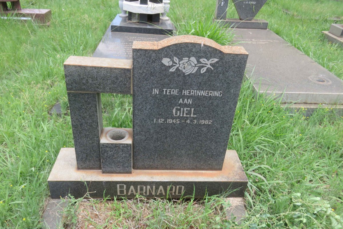 BARNARD Giel 1945-1982