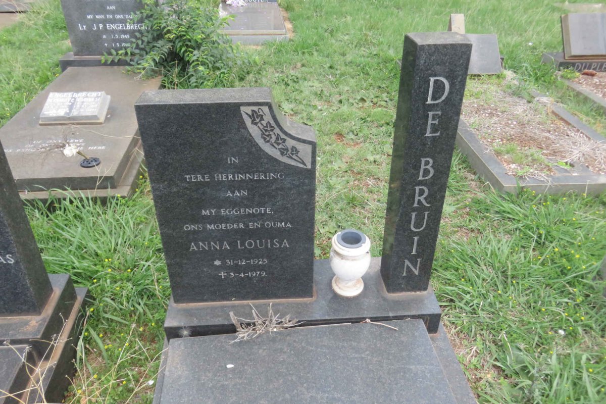 BRUIN Anna Louisa, de 1925-1979