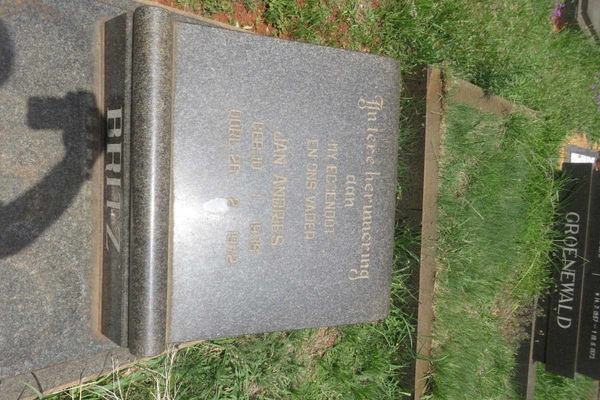 BRITZ Jan Andries 1936-1972
