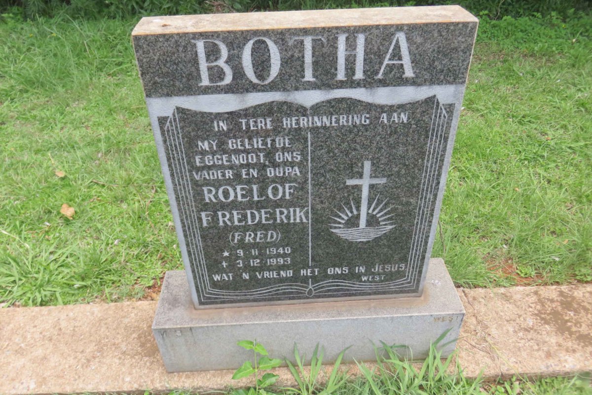 BOTHA Roelof Frederik 1940-1993