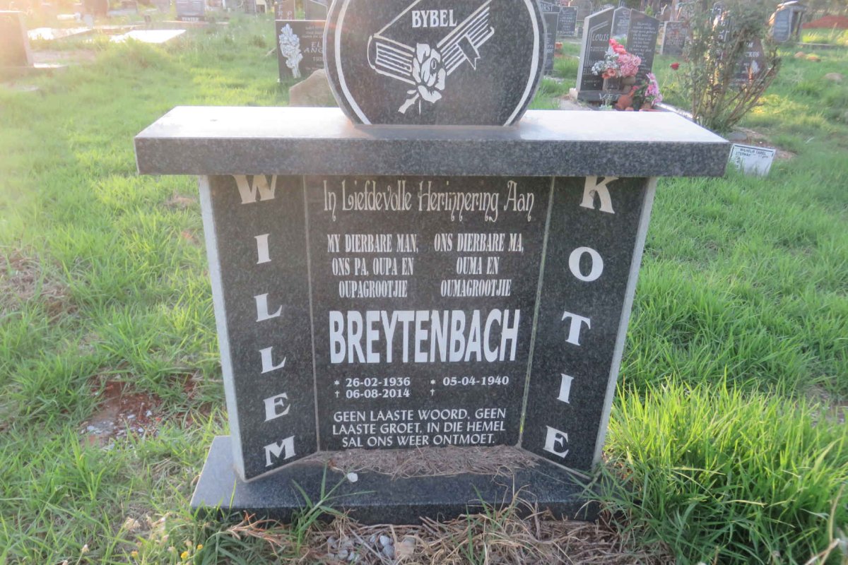 BREYTENBACH Willem 1936-2014 &amp; Kotie 1940-