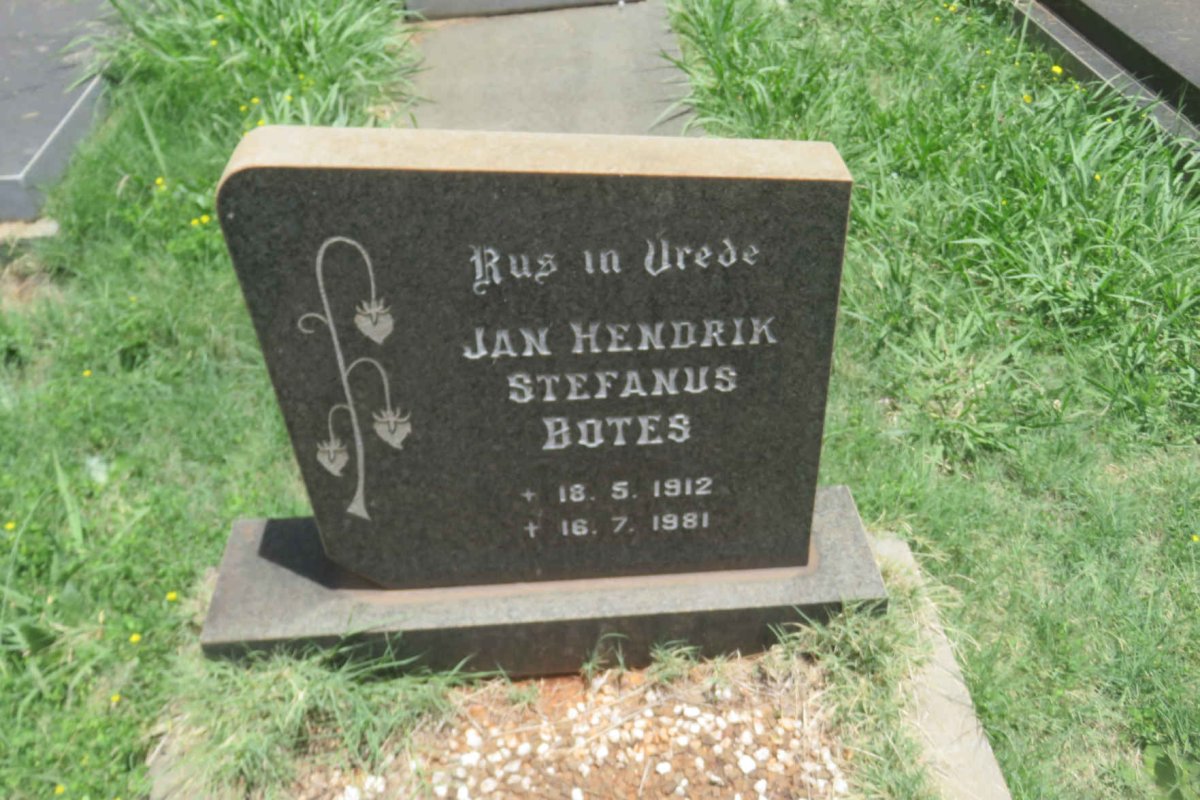 BOTES Jan Hendrik Stefanus 1912-1981