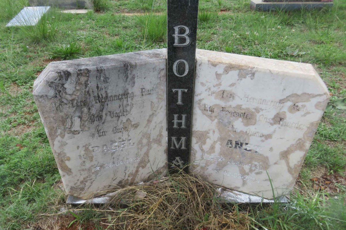 BOTHMA Pagel 1932- & Anet 1930-2004