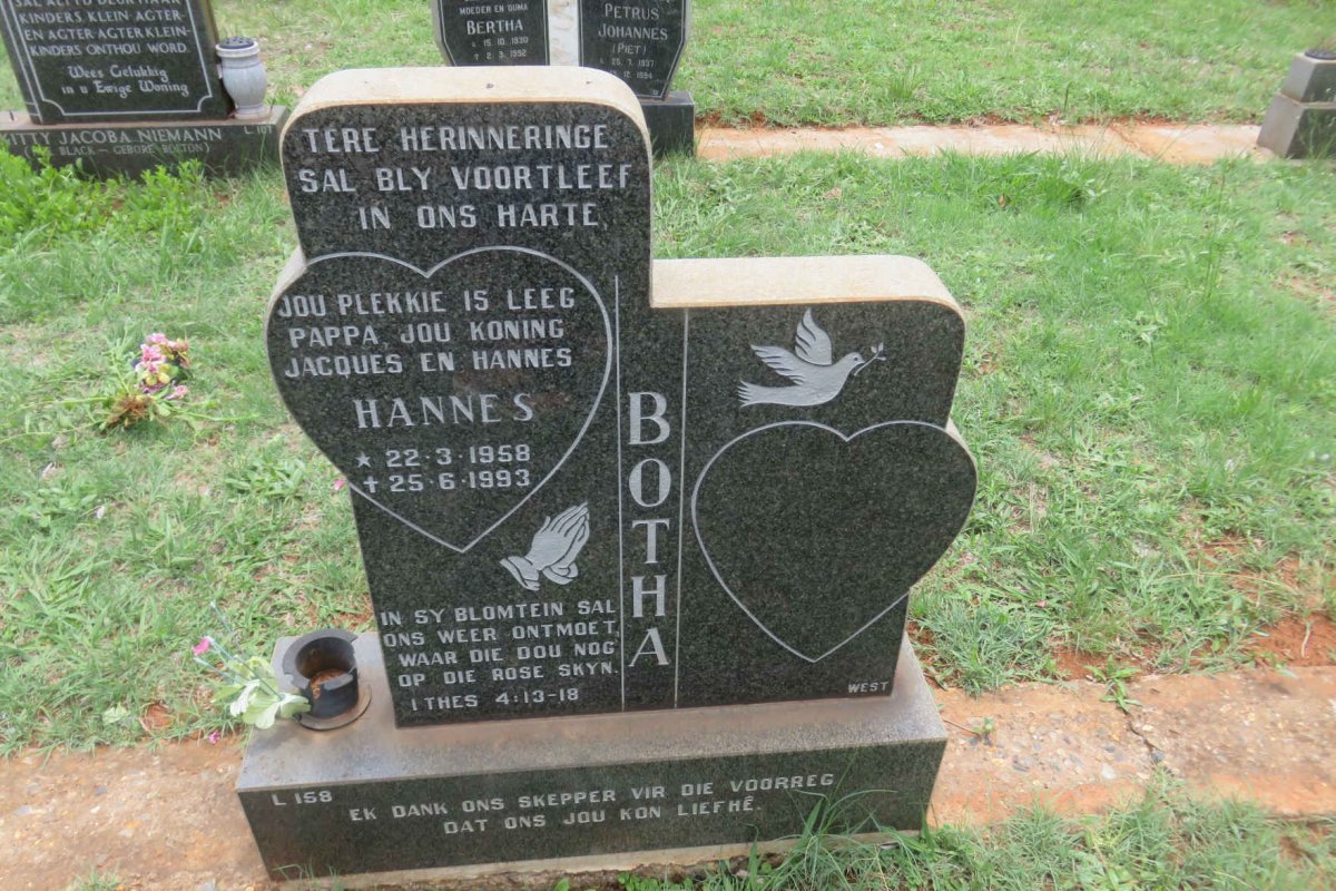 BOTHA Hannes 1958-1993