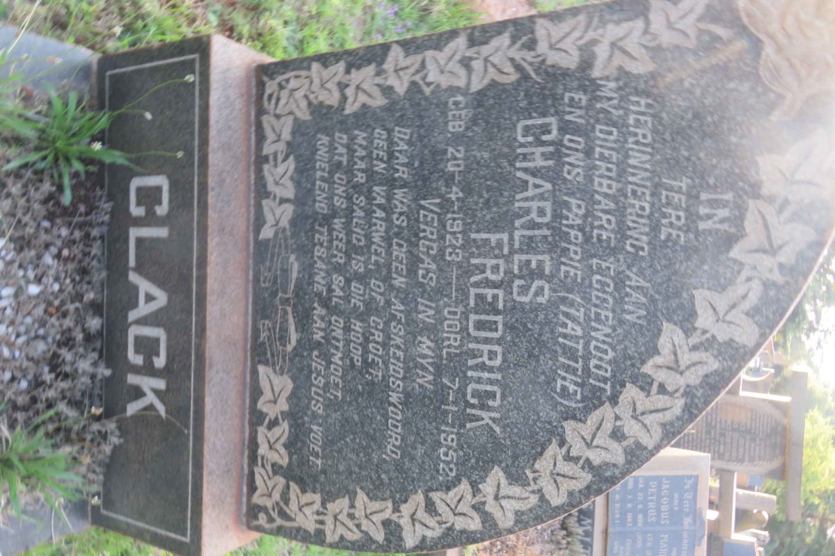 CLACK Charles Fredrick 1923-1952