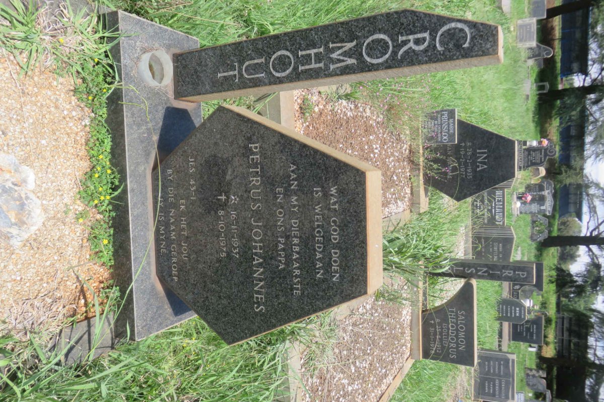 CROMHOUT Petrus Johannes 1937-1975