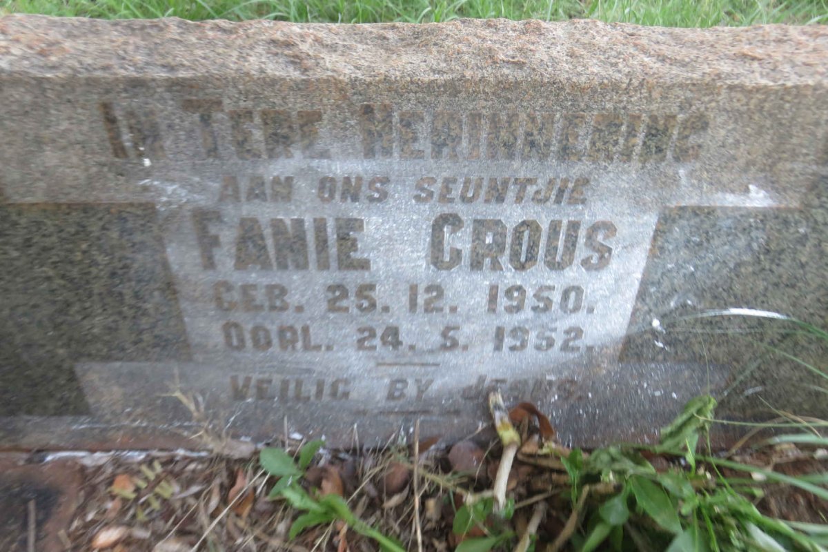 CROUS Fanie 1950-1952