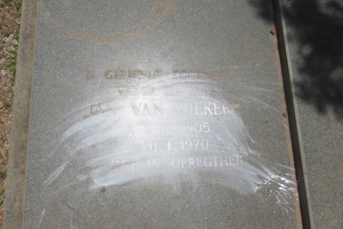 CELLIERS Jan van Niekerk 1905-1970 &amp; Anna Aletta Klerck GARDNER 1912-1980