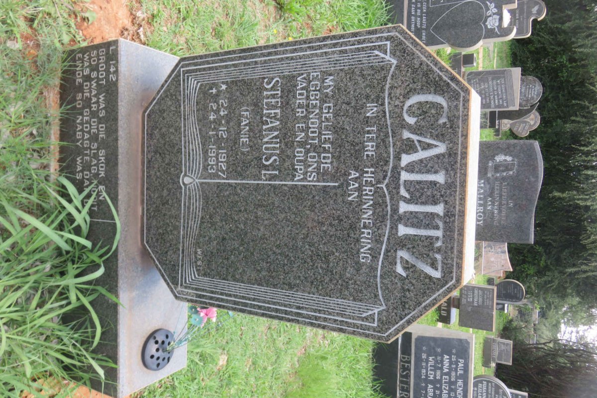 CALITZ Stefanus L. 1927-1993