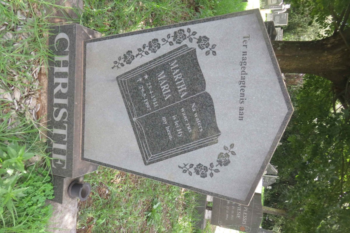 CHRISTIE Martha Maria 1911-1997