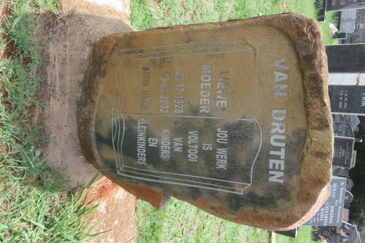 DRUTEN Martha Sophia, van 1928-2002