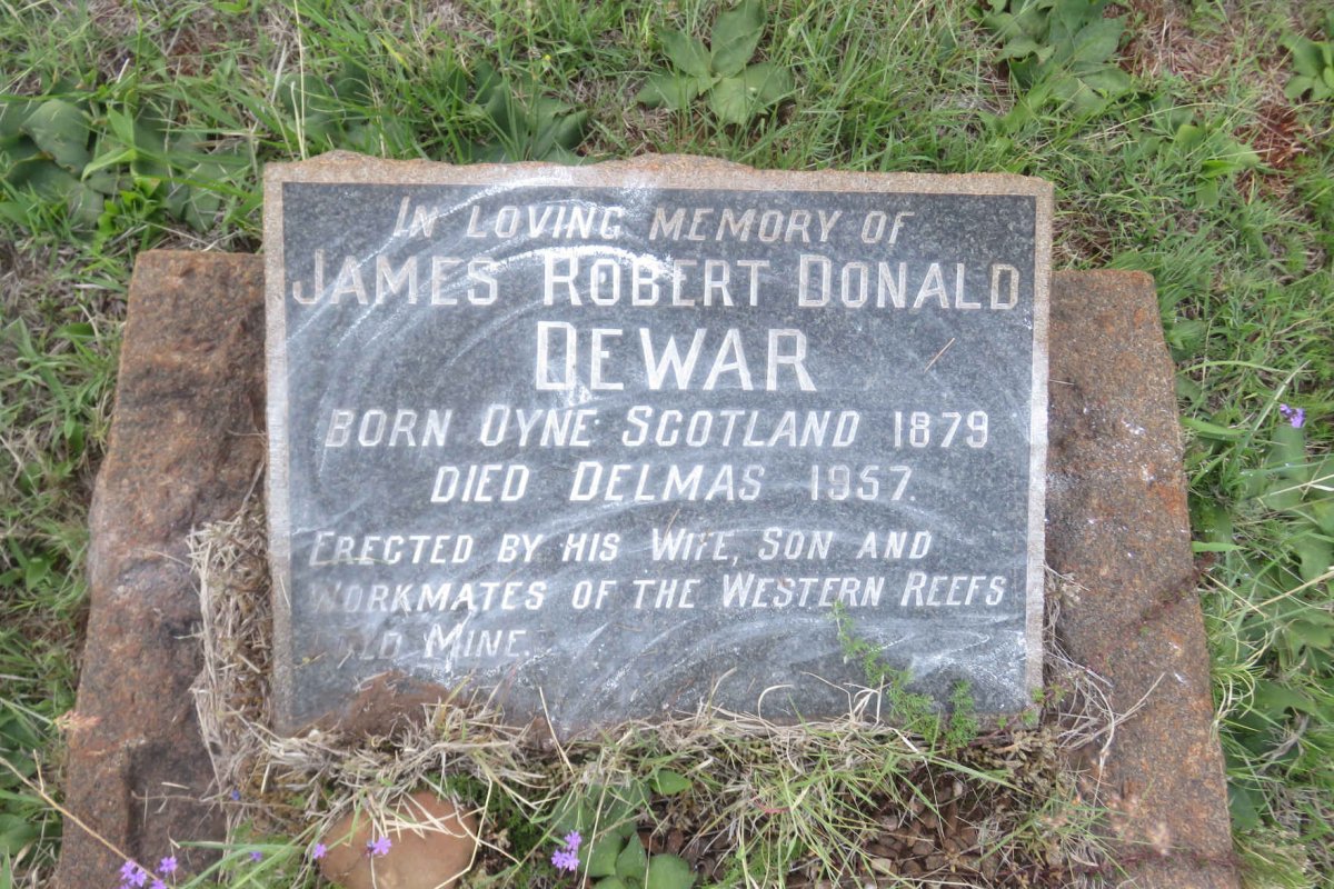 DEWAR James Robert Donald 1879-1957