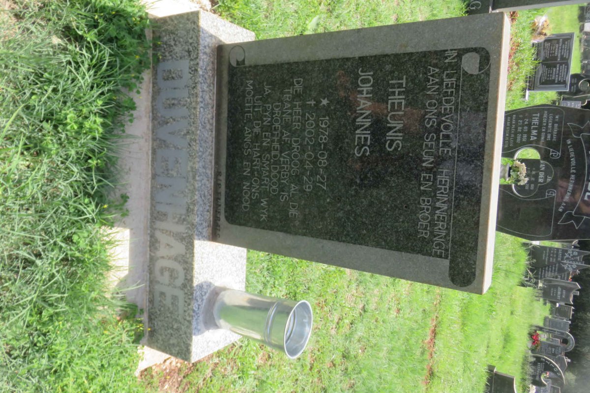 DUVENHAGE Theunis Johannes 1978-2002