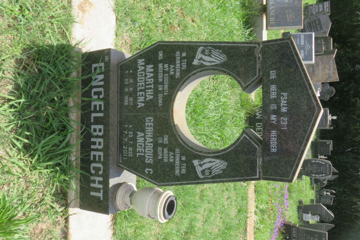 ENGELBRECHT Gerhardus C. 1933-2011 &amp; Martha Magdelena 1931-1996