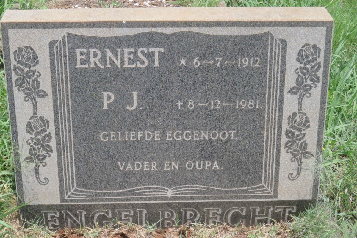 ENGELBRECHT Ernest P.J. 1912-1981