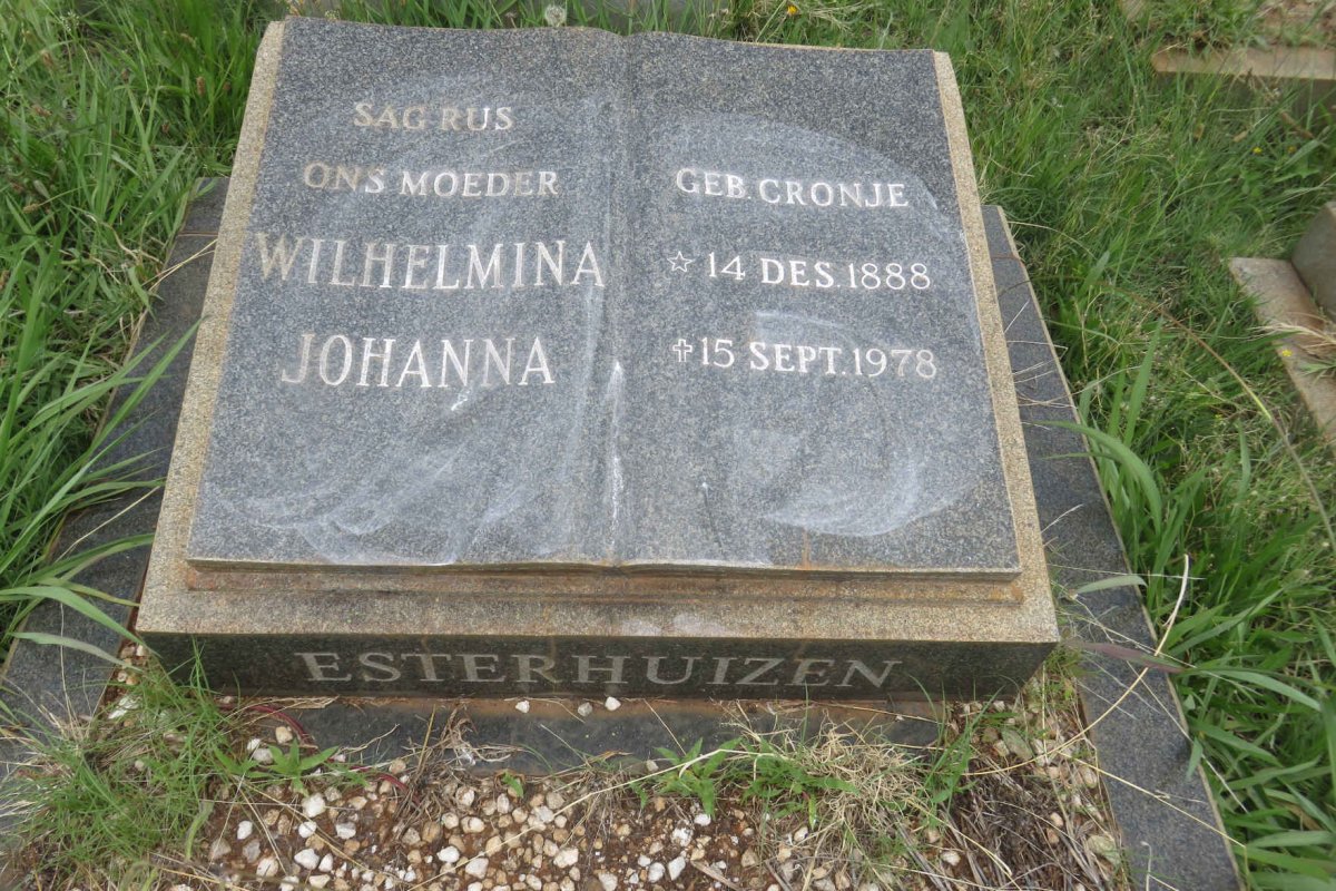 ESTERHUIZEN Wilhelmina Johanna 1888-1978