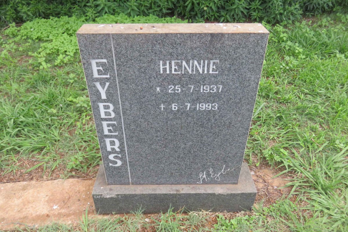 EYBERS Hennie 1937-1993