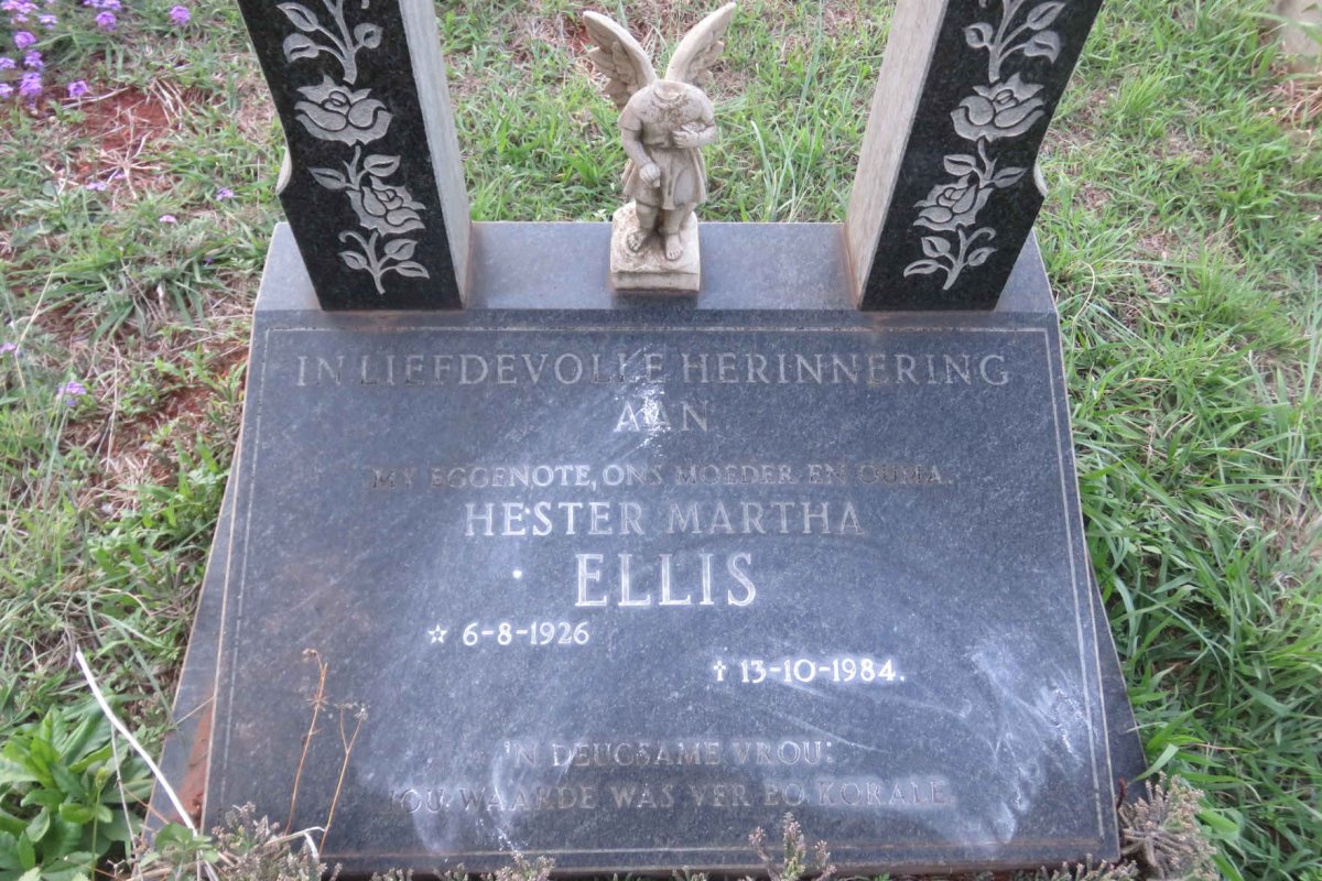 ELLIS Hester Martha 1926-1984
