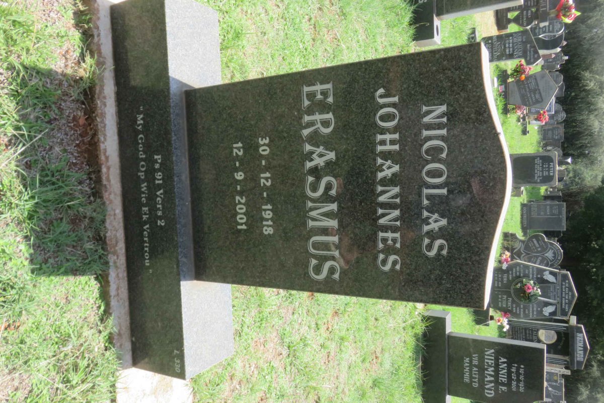 ERASMUS Nicolas Johannes 1918-2001