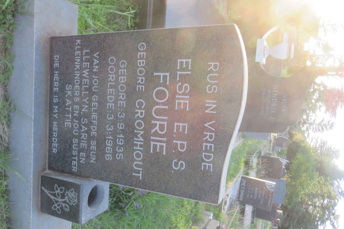 FOURIE Elsie E.P.S. nee CROMHOUT 1935-1966