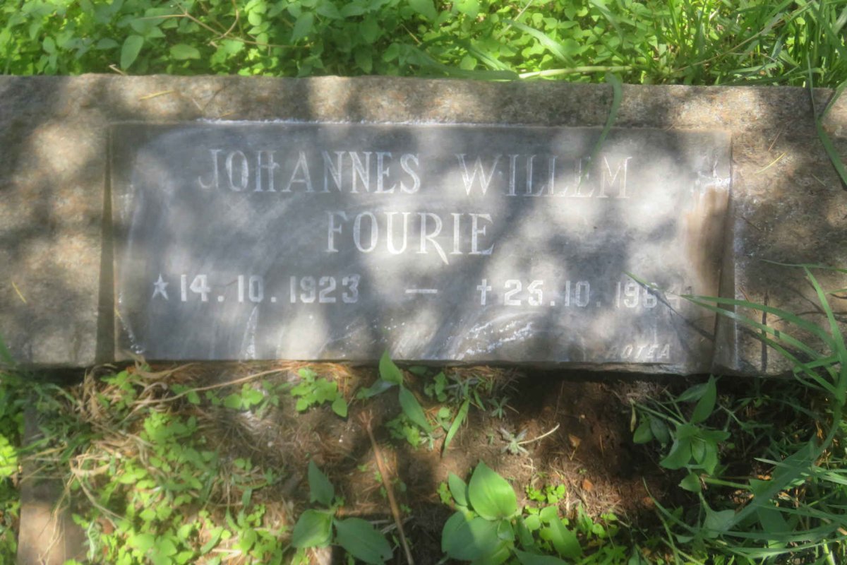 FOURIE Johannes Willem 1923-1964