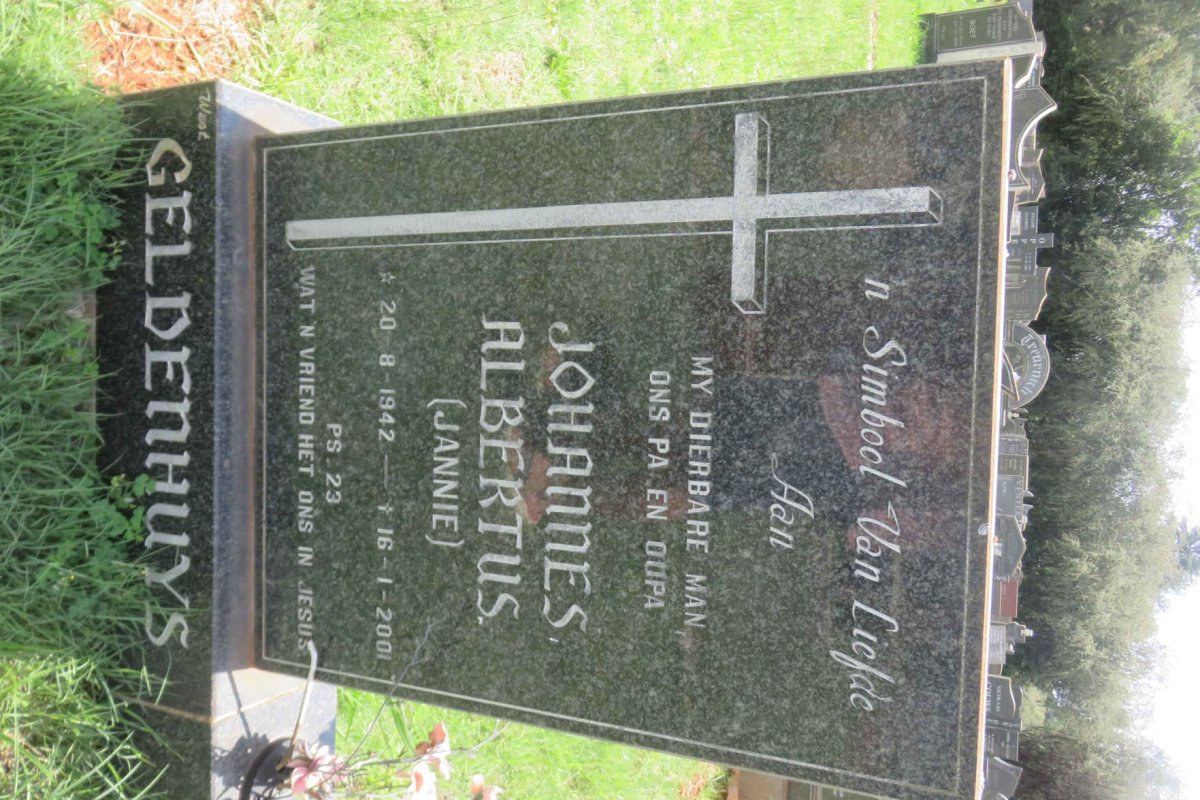 GELDENHUYS Johannes Albertus 1942-2001
