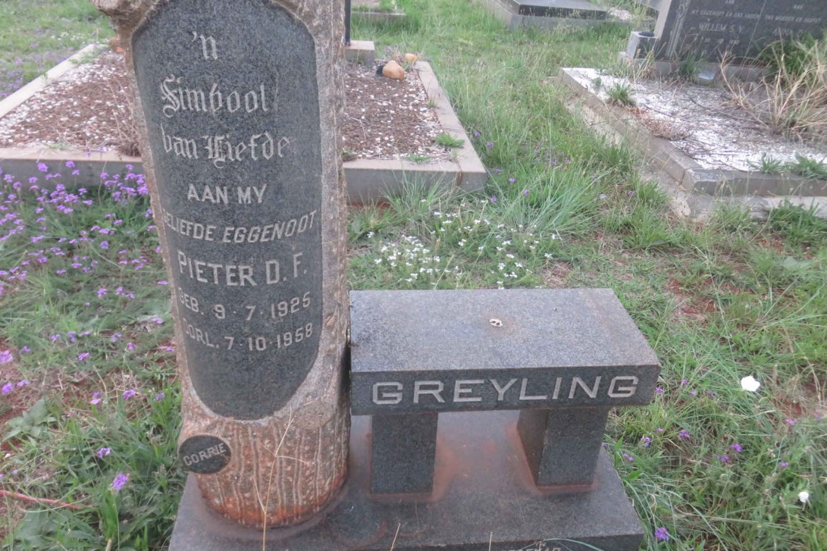 GREYLING Pieter D.F. 1925-1958