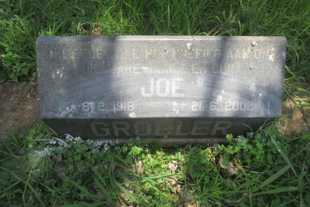 GROBLER Joe 1918-2002