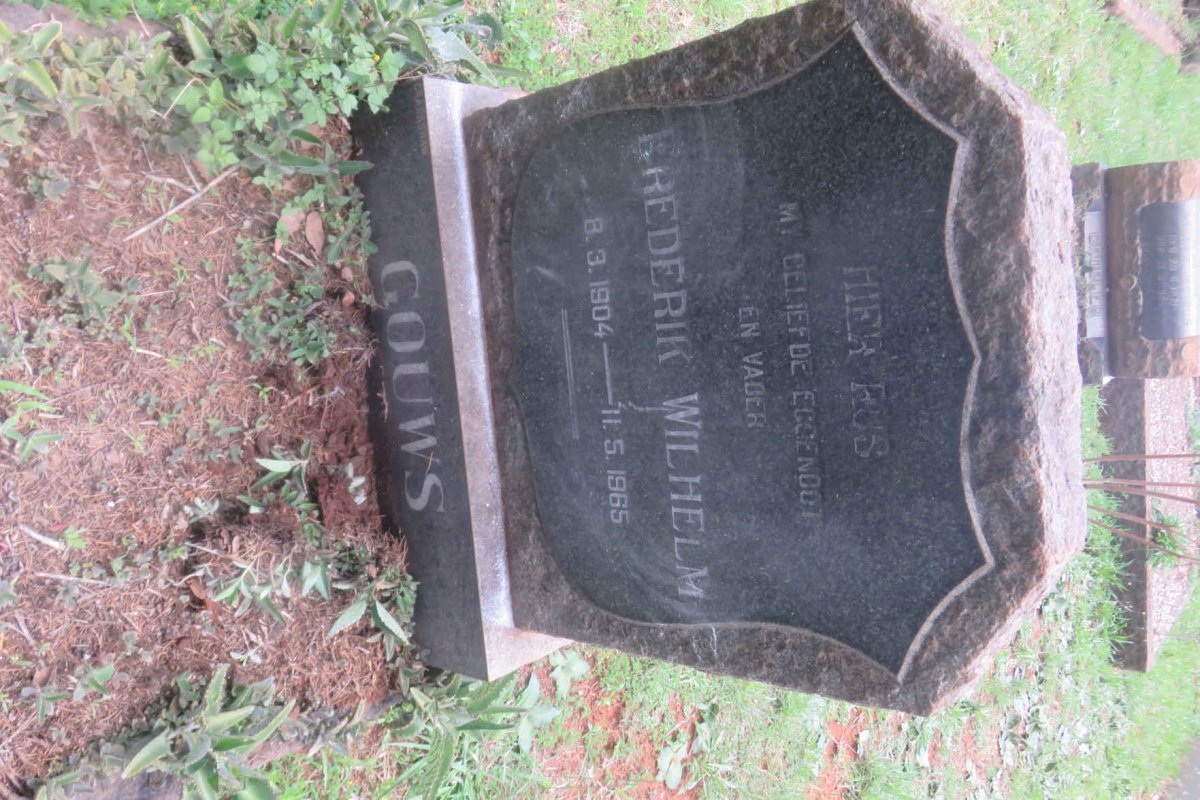 GOUWS Frederik Wilhelm 1904-1965
