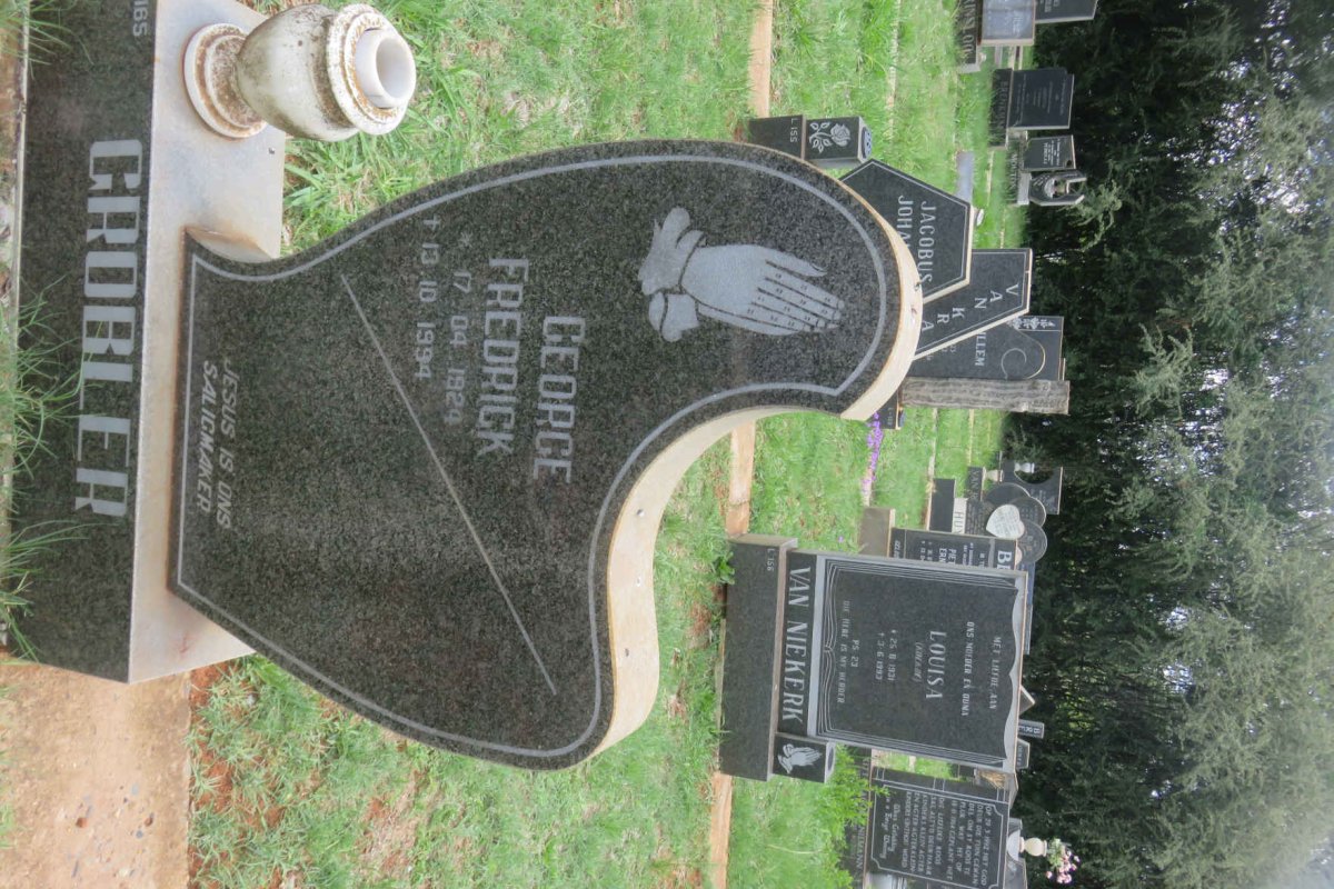 GROBLER George Fredrick 1924-1994