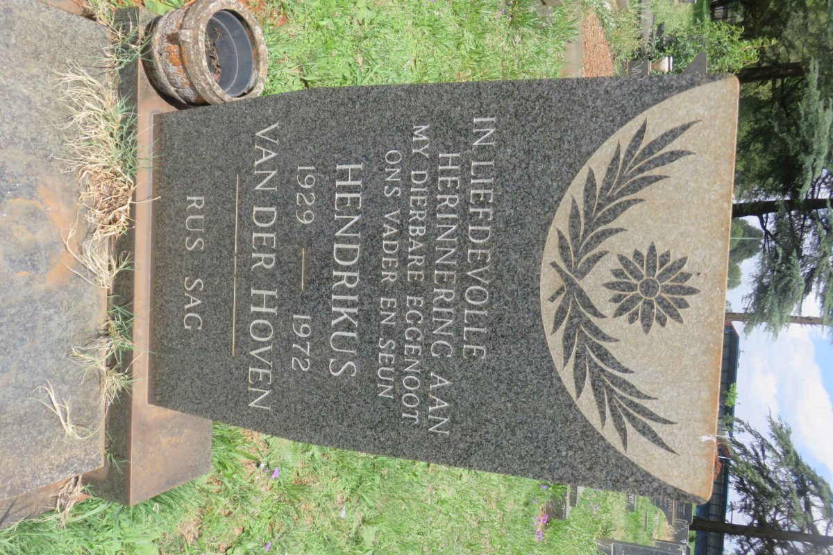 HOVEN Hendrikus, van der 1929-1972