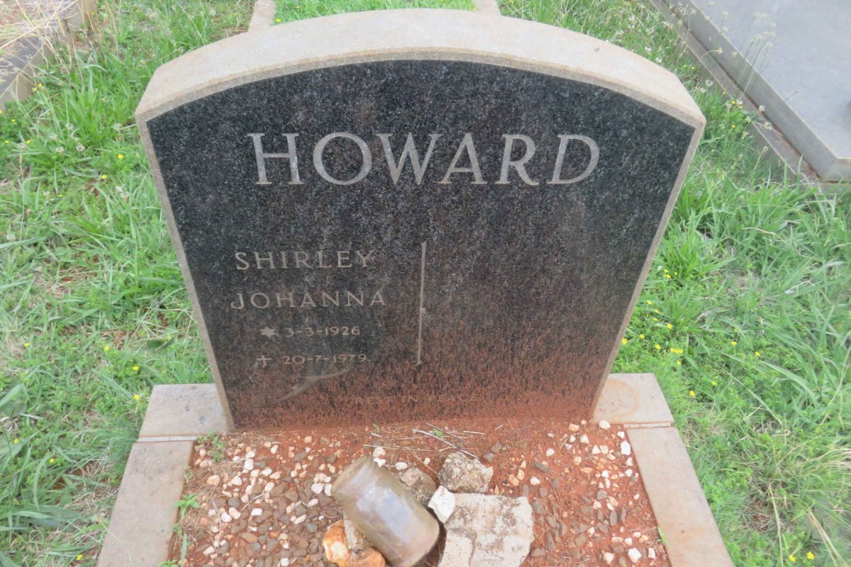 HOWARD Shirley Johanna 1926-1979