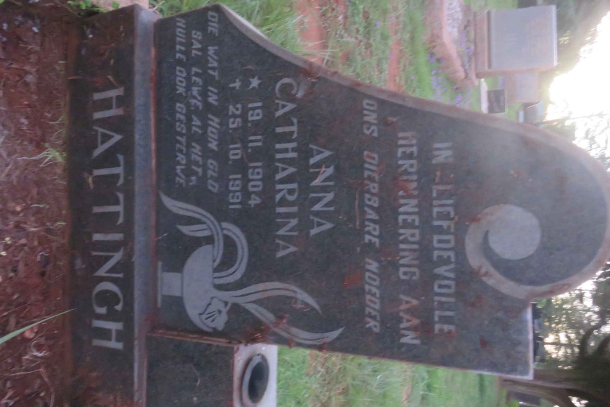 HATTINGH Anna Catharina 1904-1991