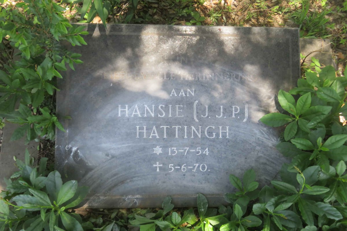 HATTINGH J.J.P. 1954-1970
