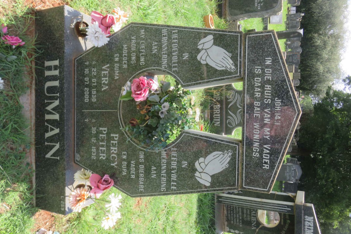 HUMAN Percy Peter 1932- &amp; Vera 1930-2000
