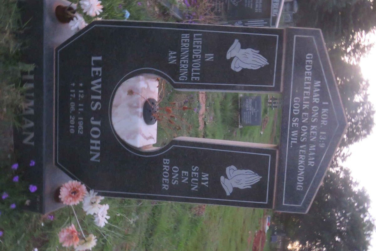 HUMAN Lewis John 1962-2010